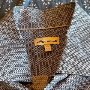 Peter Millar Blue Casual Button Down Shirt